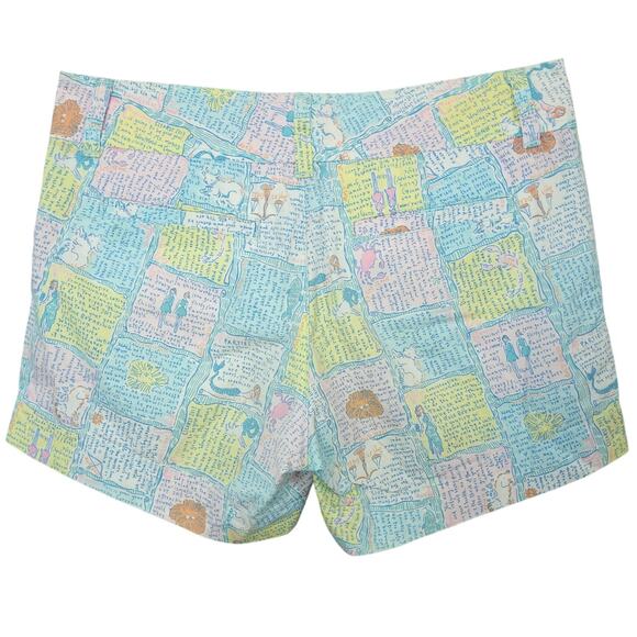Lilly Pulitzer Women's Written In The Stars Callahan Shorts Sz 00 Blue & Pink - Picture 5 of 8